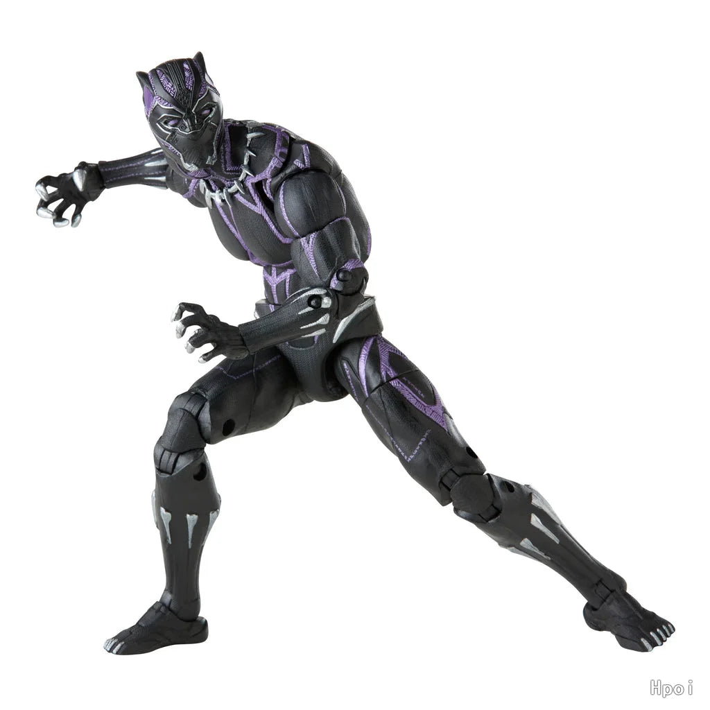 Hasbro Marvel Legends Black Panther Actionfigur – Schwarz-violetter Anzug, beweglich