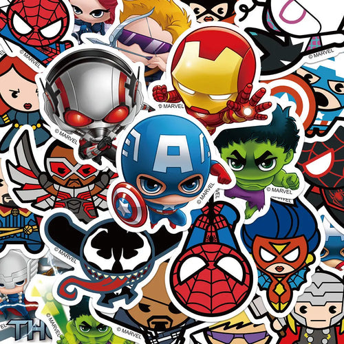 Avengers-Sticker – 50 wasserdichte Aufkleber im Set