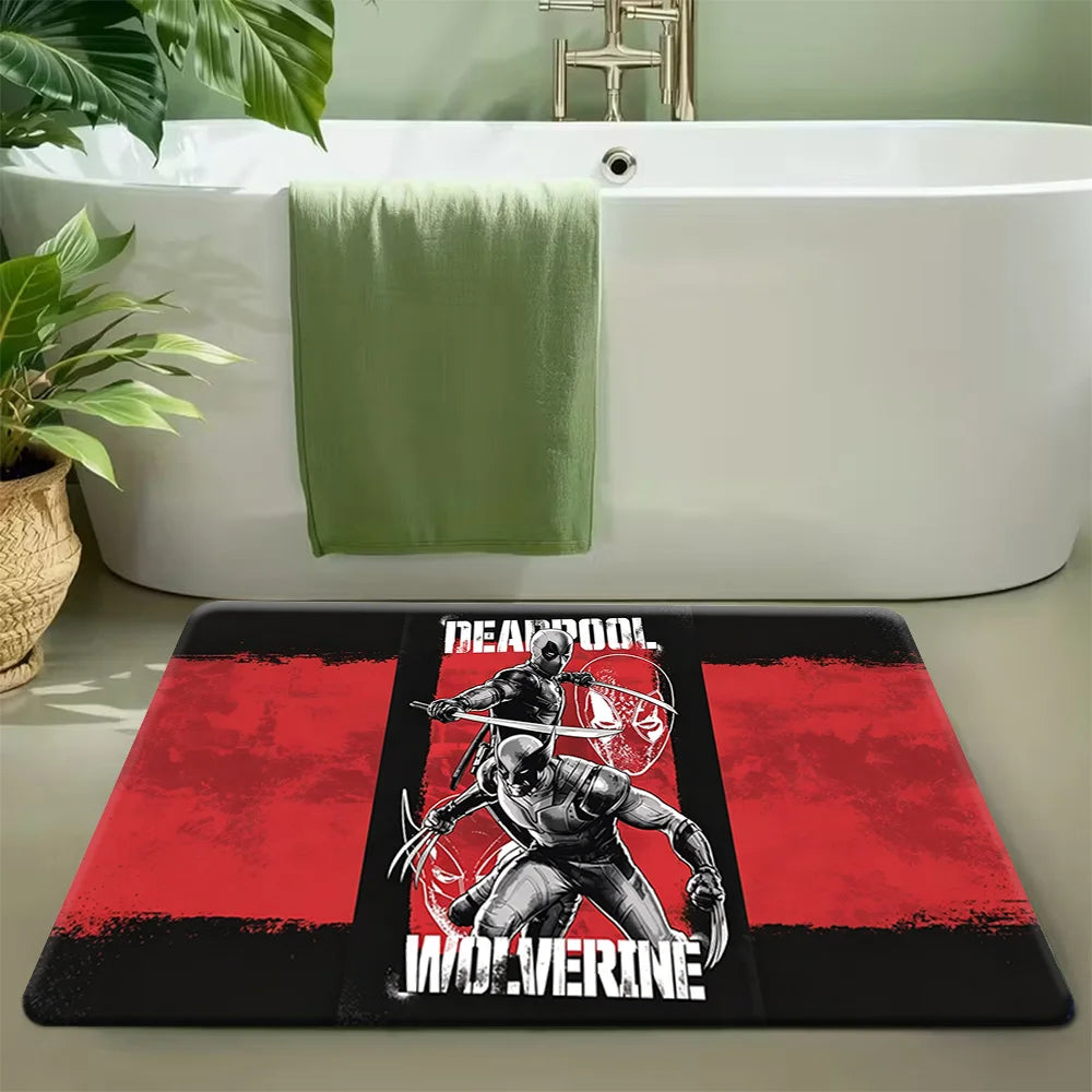 Marvel Deadpool & Wolverine Teppich – Intensives Rot Duo-Design