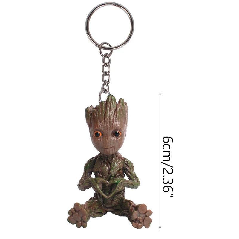Schlüsselanhänger Baby Groot 3D-Figur – Verschiedene Kostüme Kollektion