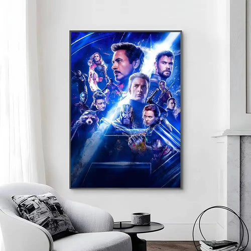 Avengers Infinity War Poster – Team-Mitternachtsblaues Design