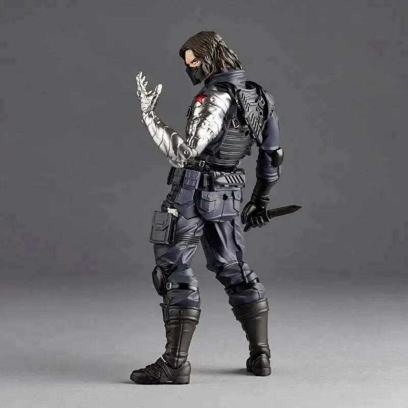 Winter Soldier Figur – bionischer Arm, beweglich in Kampfpose