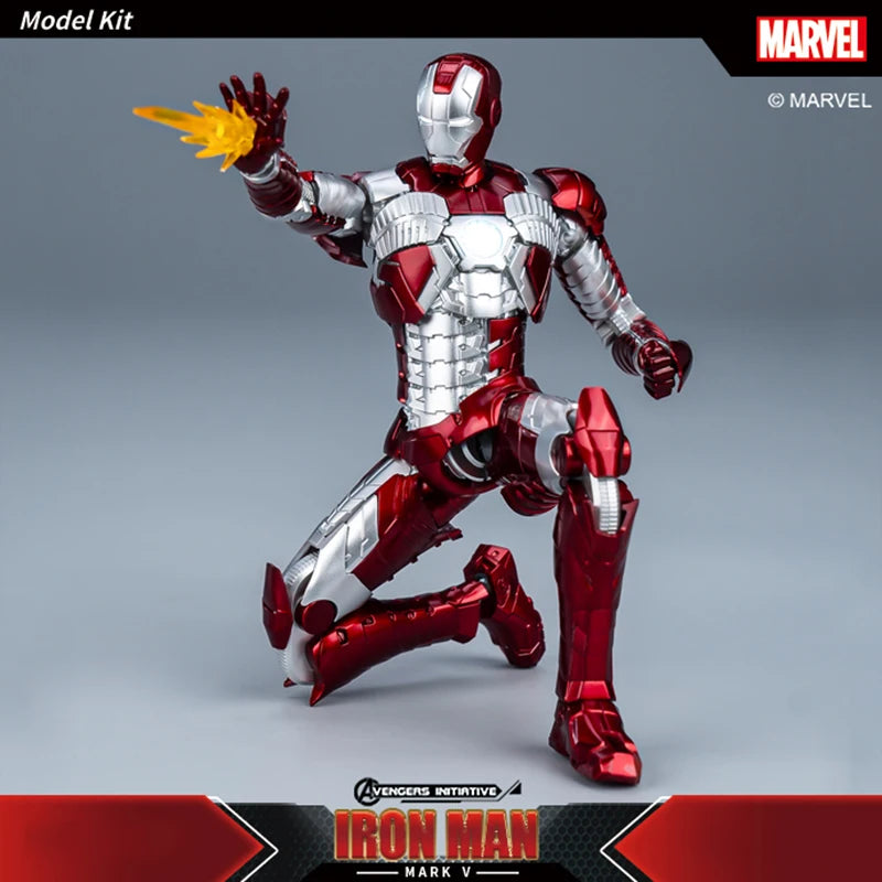 Figurine Fondjoy Iron Man MK5 – Rot-silberne Rüstung mit Box