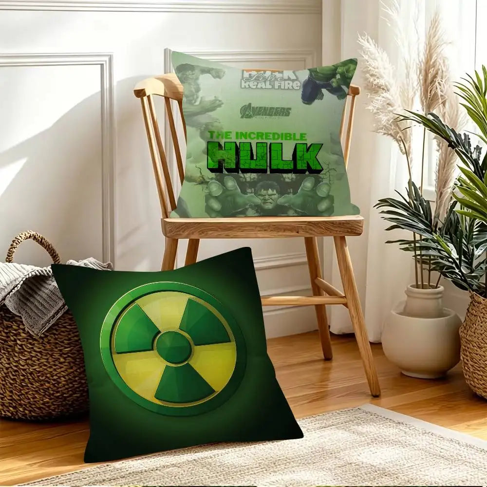 Kissenbezug Hulk - Radioaktives Symbol