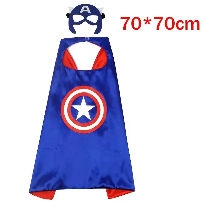 Kinderkostüm Captain America - Overall Schild Maske Umhang