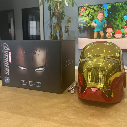 Avengers Iron Man Maske - Elektrischer Helm Sprachsteuerung Weiß