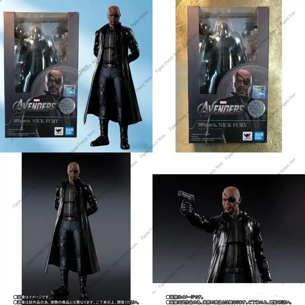 S.H.Figuarts Nick Fury Figur - Bandai Langer Mantel SHIELD Direktor