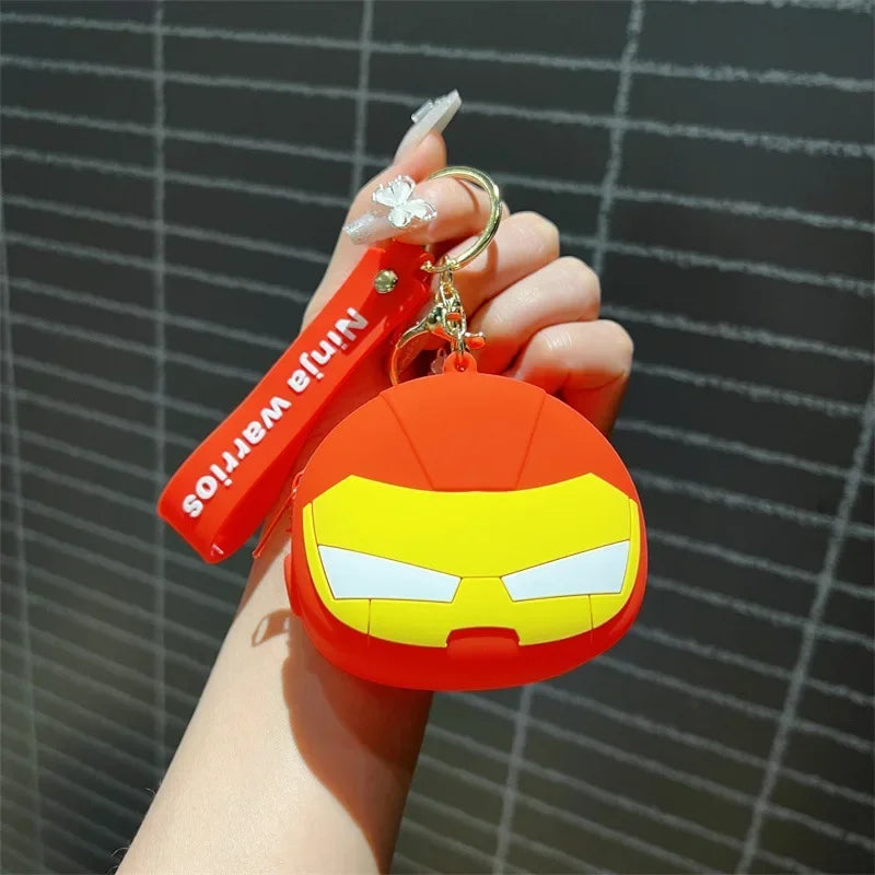 Silikon-Portemonnaie Avengers Iron Man - rot-goldene Maske