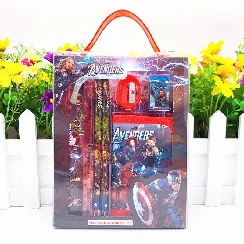 Avengers Schulset - Radiergummi Anspitzer Notizbuch