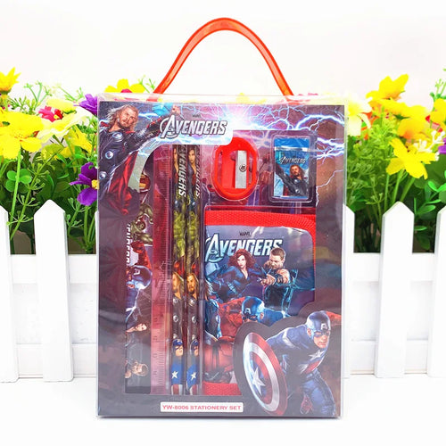 Avengers Schulset - Radiergummi Anspitzer Notizbuch