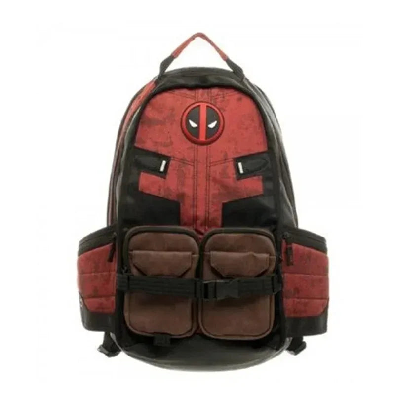 Avengers Deadpool Rucksack - Rot Schwarz Maske