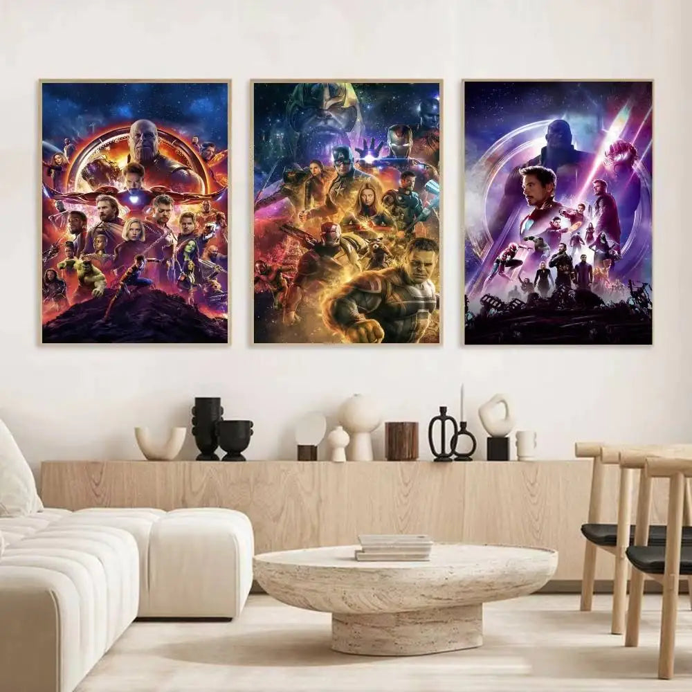Avengers Infinity War Poster – Team-Mitternachtsblaues Design