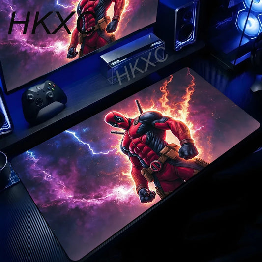 Marvel Deadpool Mauspad - Lila Nebelflammen