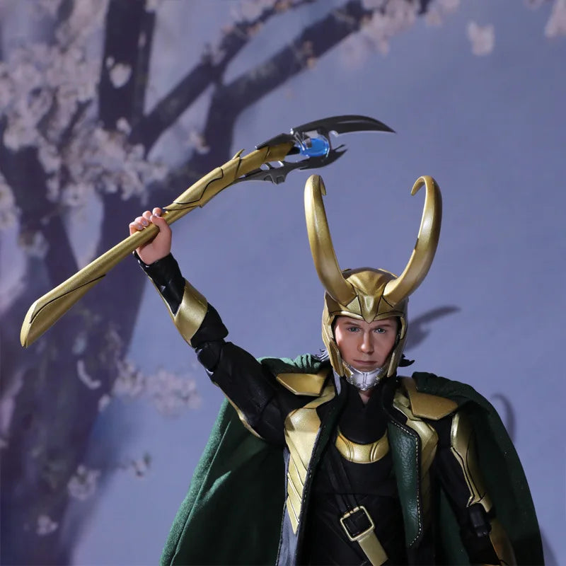 Loki Figur 1/7 Deluxe Marvel - Helm Zepter Austauschbare Hände