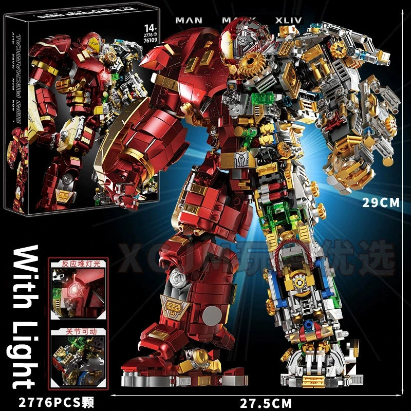 Set Bausteine Iron Hero Mecha - Extreme Edition Transparenter Schnitt