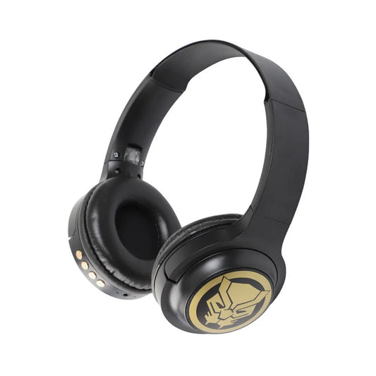 Avengers Bluetooth-Kopfhörer Black Panther - Schwarz Gold