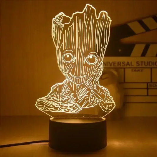 LED Lampe Avengers Groot - Tanzend 3D 18cm