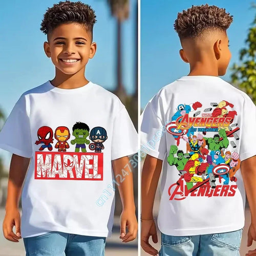 Kinder T-Shirt Avengers Die Rächer - Helden-Collage Modell 1