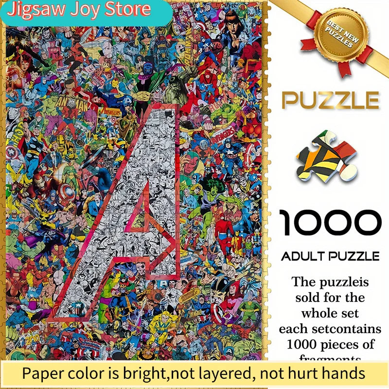 Puzzle Avengers Logo A Collage - 1000 Teile Superhelden