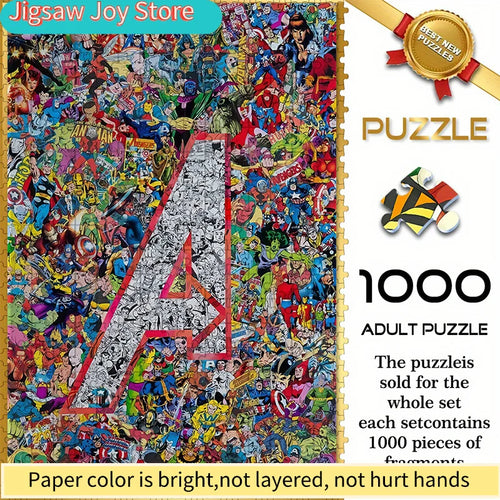 Puzzle Avengers Logo A Collage - 1000 Teile Superhelden