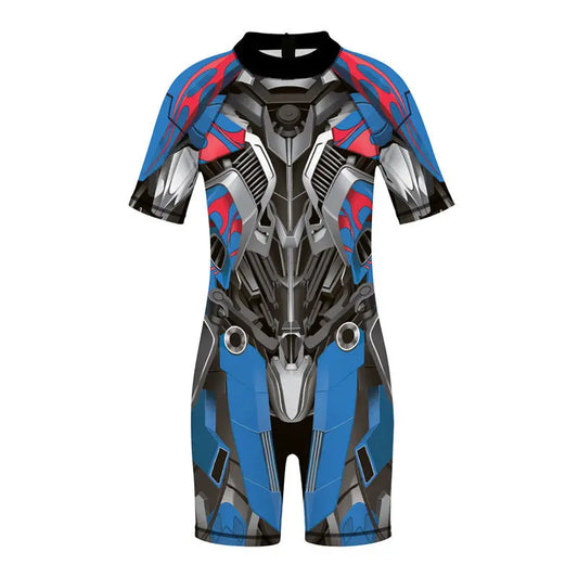 Kinderkombianzug Marvel Roboterrüstung Stil Blau & Rot