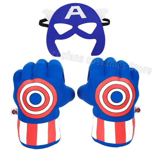 Avengers Captain America Boxhandschuhe – Maske und Handschuhe, Blau