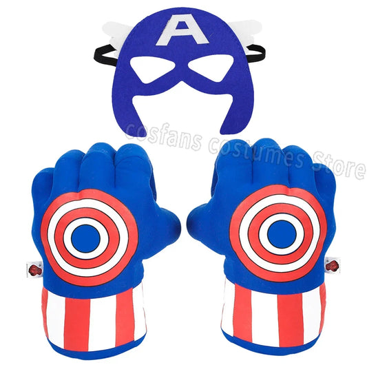 Avengers Captain America Boxhandschuhe – Maske und Handschuhe, Blau