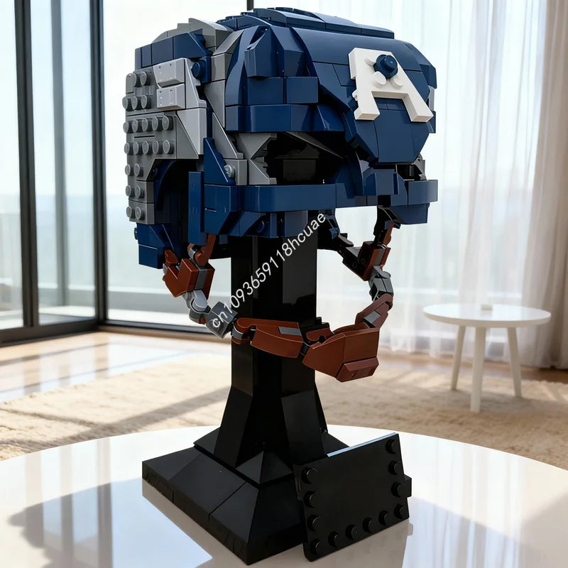 LEGO Captain America – Helm-Büste aus Steinen, 587 Teile