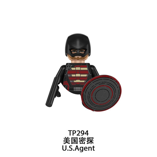 Figur U.S. Agent – Schwarz-roter Schild