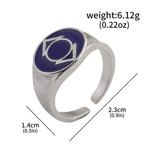 Avengers Ring - Blauer Pfeil Symbol