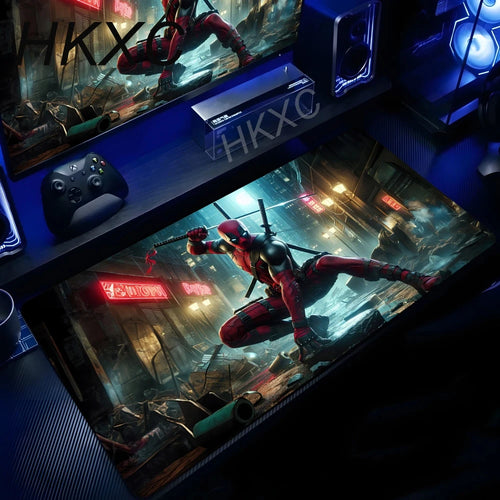 Marvel Deadpool Mauspad - Neon-Gasse Nacht