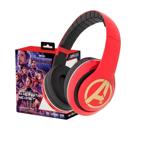 Avengers Bluetooth-Kopfhörer – rot-goldenes Logo