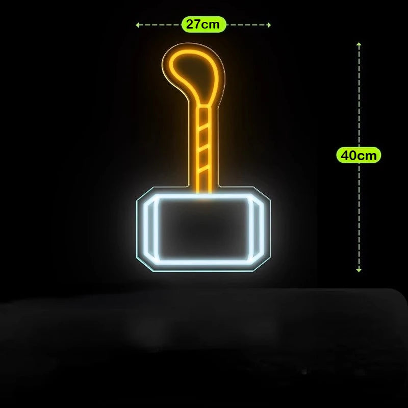 LED Neon Avengers Thor - Hammer Mjolnir