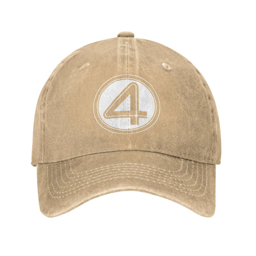 Fantastic Four Cap – Khaki Washed Denim