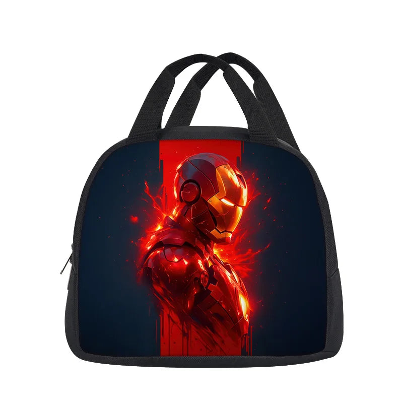 Avengers Iron Man Einkaufstasche – Dunkelrotes Silhouettenprofil