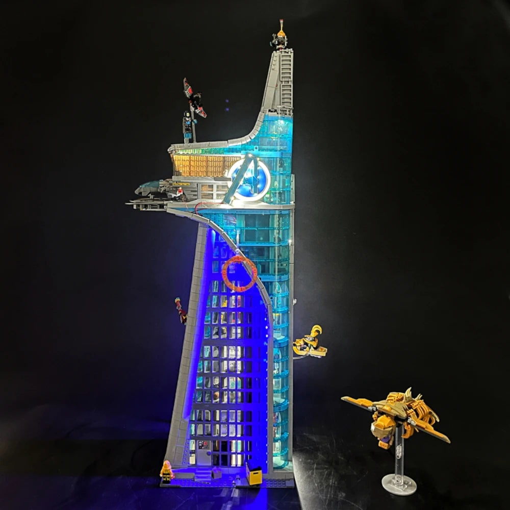 BYB LED-Kit für LEGO 76269 Avengers Tower - Dekorative Beleuchtung Fernbedienung