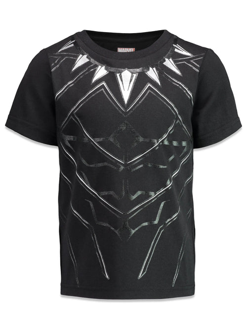 T-Shirt Kinder Avengers Black Panther - Superheld Schwarz