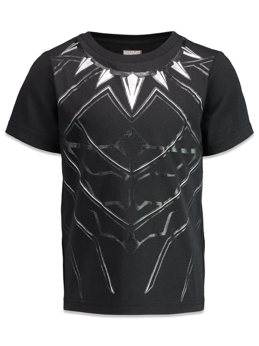 T-Shirt Kinder Avengers Black Panther - Superheld Schwarz