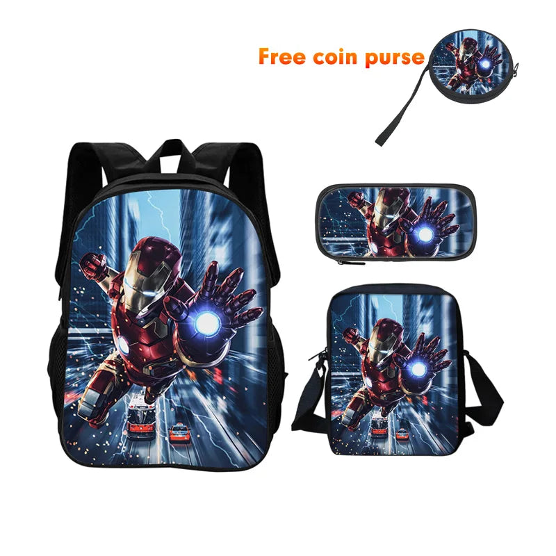 Avengers Iron Man 3-teiliges Schulranzen-Set - Urbaner Blitzflug