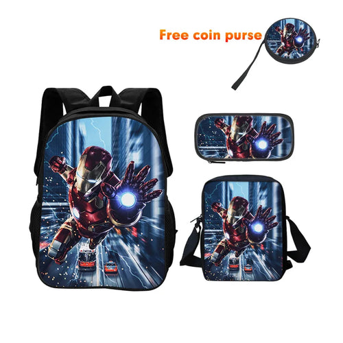 Avengers Iron Man 3-teiliges Schulranzen-Set - Urbaner Blitzflug