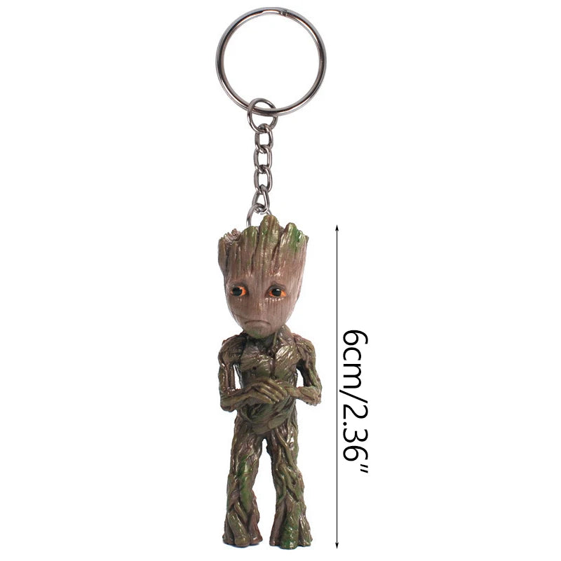 Schlüsselanhänger Baby Groot 3D-Figur – Verschiedene Kostüme Kollektion