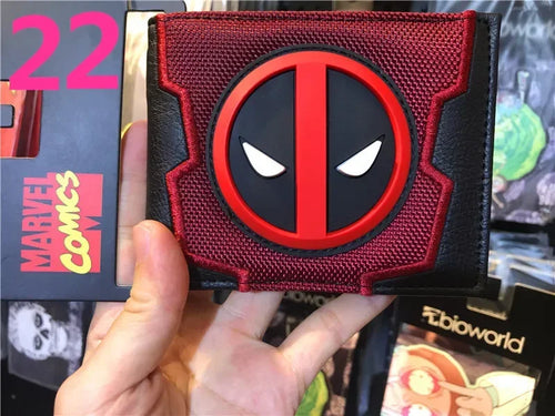 Portemonnaie Avengers Deadpool – 3D-Logo, rotes Segeltuch