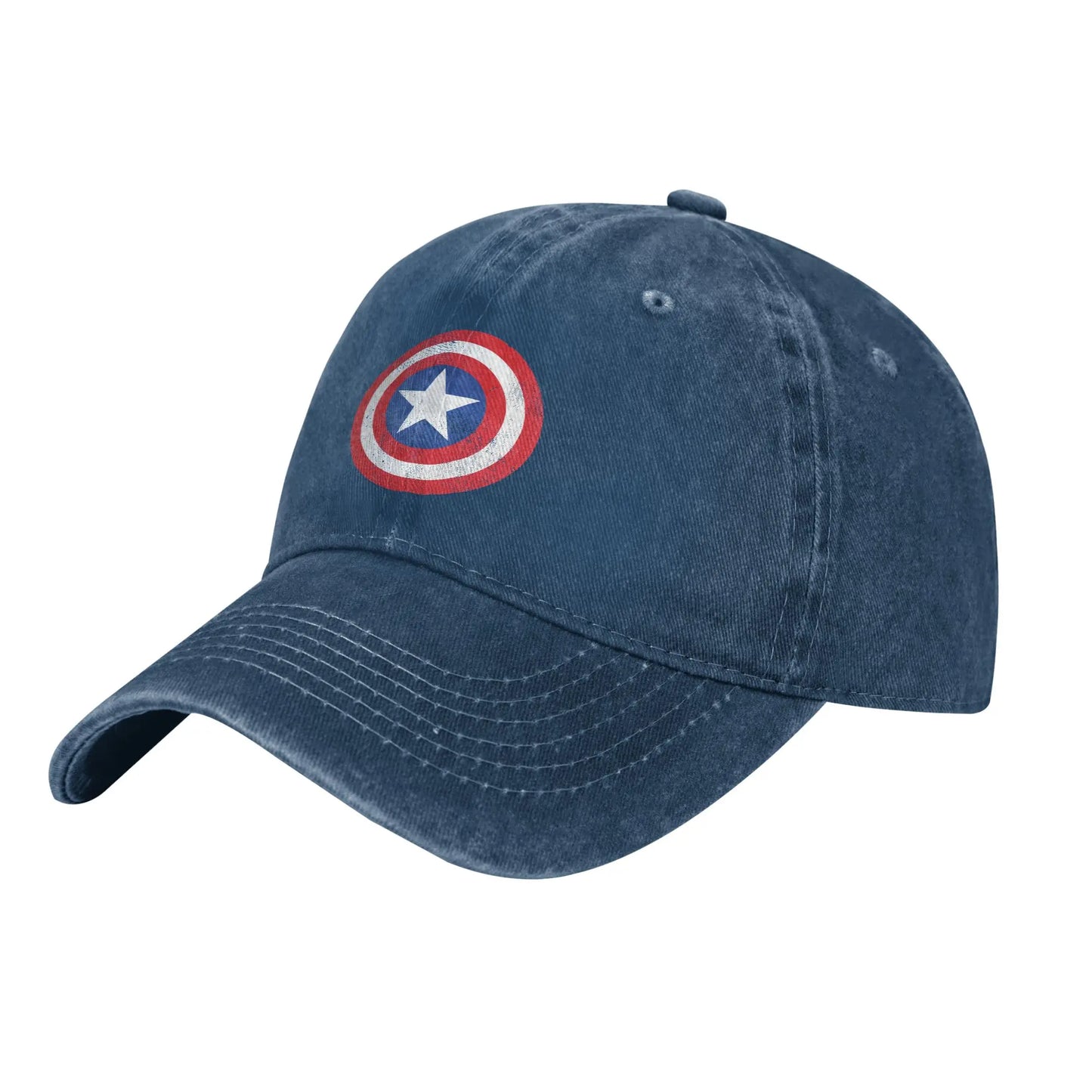 Cap Captain America - Klassisches Schild Marineblau
