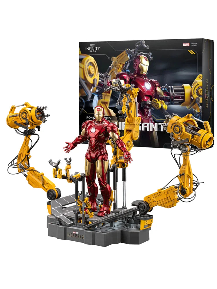 ZD Toys Iron Man MK4 Figur – Suit-Up Gantry mit Box