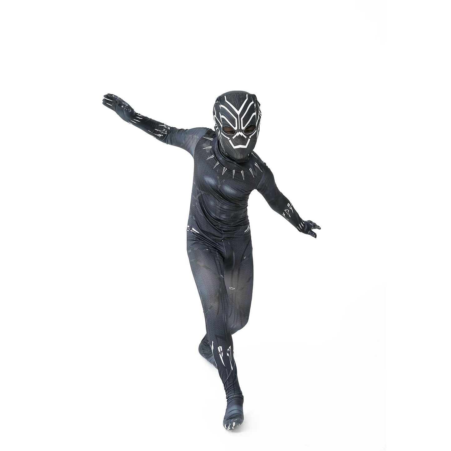 Black Panther Kostüm - Ganzkörperanzug mit Maske