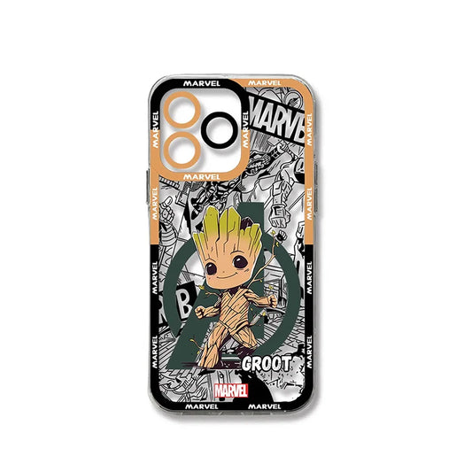 Oppo Baby Groot Hülle - Chibi Marvel Comic Hintergrund Grün
