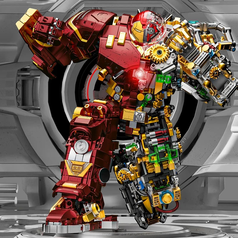 Set Bausteine Iron Hero Mecha - Extreme Edition Transparenter Schnitt