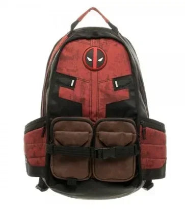 Avengers Deadpool Rucksack - Rot Schwarz Maske