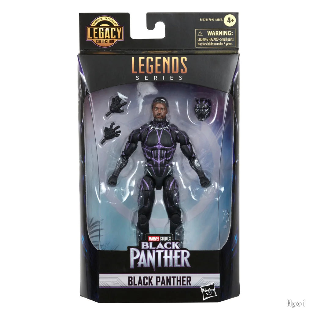 Hasbro Marvel Legends Black Panther Actionfigur – Schwarz-violetter Anzug, beweglich