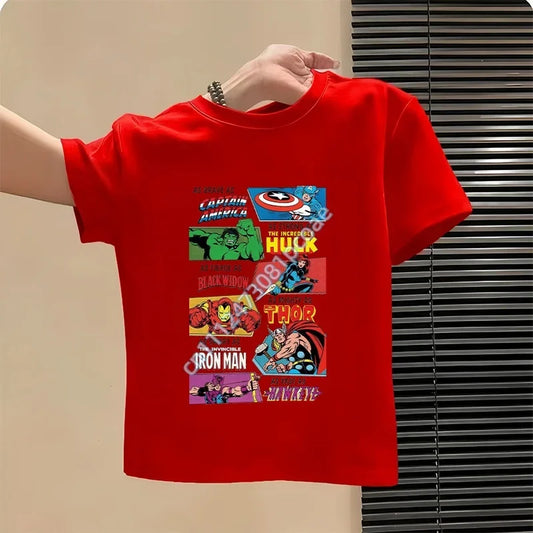 T-Shirt Kinder Avengers So mutig wie Captain America - Rot